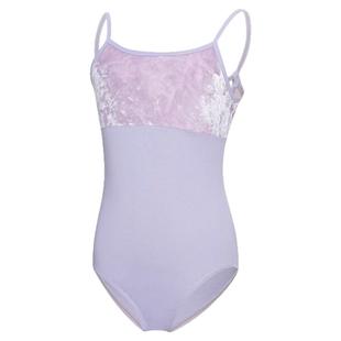 艾舞戈儿童舞蹈服吊带女童芭蕾舞练功服拼绒体操服女孩中国舞服装