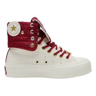 匡威女鞋Fold Over Lift马年起飞新品可翻折马靴版厚底鞋A19074C