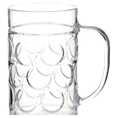 扎啤杯500ml防摔啤酒壶耐热塑料