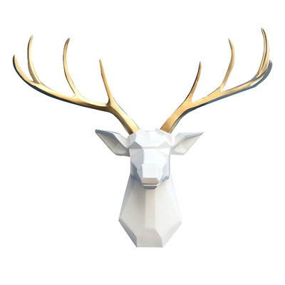 鹿头壁挂客厅壁挂招财