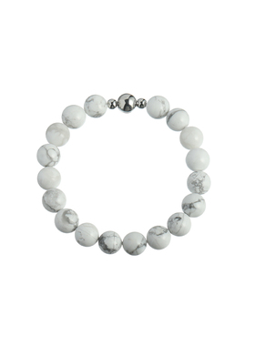 巧里白松石圆珠手链新中式清冷感