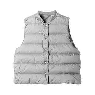 【Highline系列】可溯源！新国标90白鸭绒显瘦保暖羽绒服马甲马夹