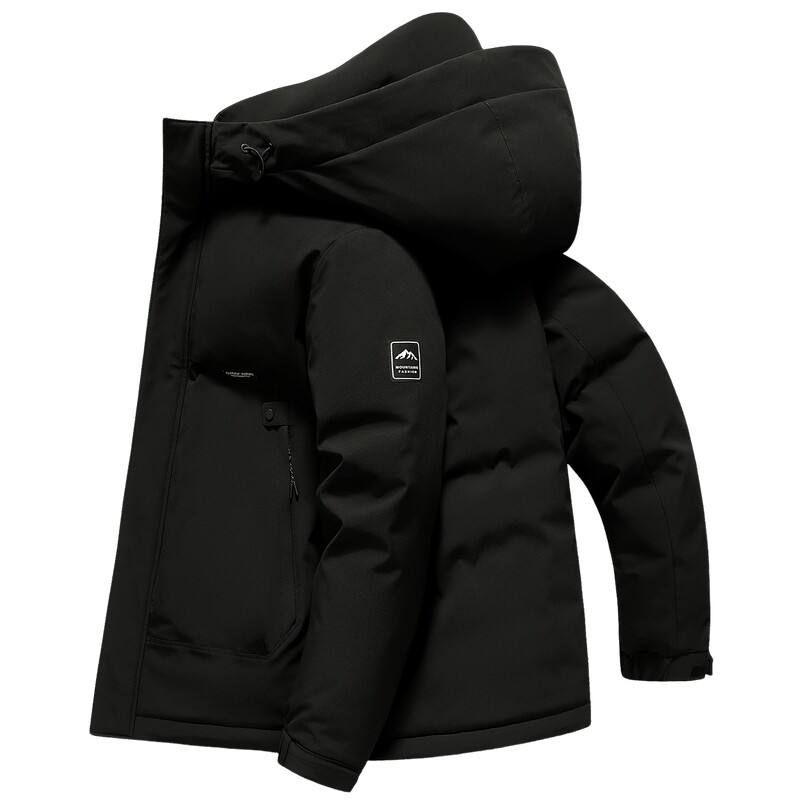 短款羽绒服雪中飞连帽