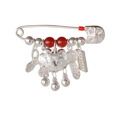 【杭州灵隐官方】纯银防惊吓别针