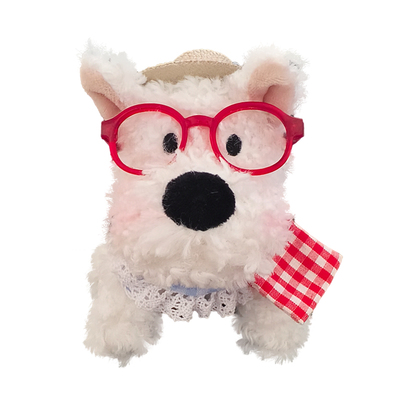 可爱西高地玩偶汽车摆件屏幕装饰