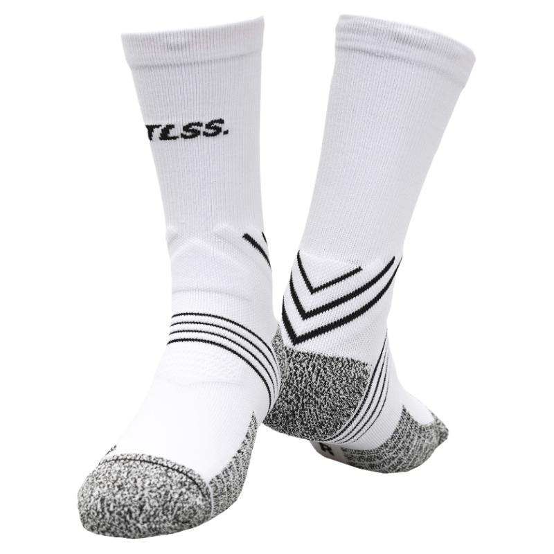 天朗足球TLSS STRIKER运动训练防滑毛巾底中筒薄足球袜TSS02471