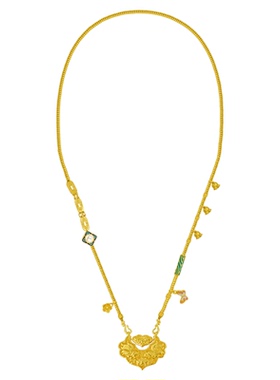 双鱼锦鲤锁如意锁包项链吊坠女款