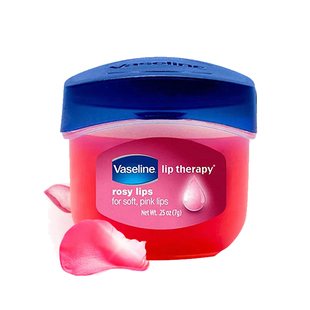 【自营】美国凡士林润唇膏7g玫瑰花蕾味修护防干裂保湿干燥女唇刷