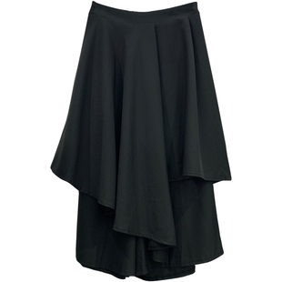 山本小众暗黑系女装2024春夏新款裙裤双层不规则层次半身裙裤裙