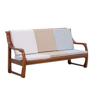 前低后高沙发垫老式木沙发专用坐垫海绵座垫可拆洗联邦椅垫子定制