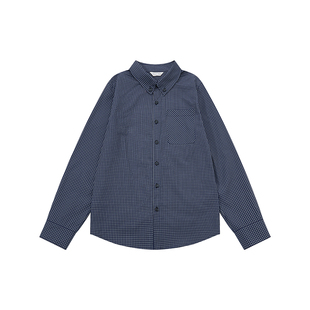 sameuoo散养文化「繁星」中性可外穿长袖衬衫春精致格纹内搭衬衣