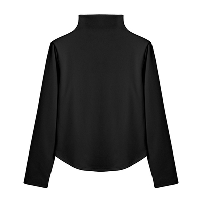 啄木鸟保暖上衣女士2025新款冬季可外穿黑色秋衣单件打底衫内衣FA