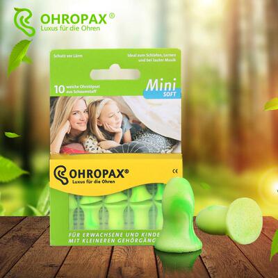 德国OHROPAX MiniSoft女士专用隔音耳塞防噪音睡眠用静吵音防呼噜