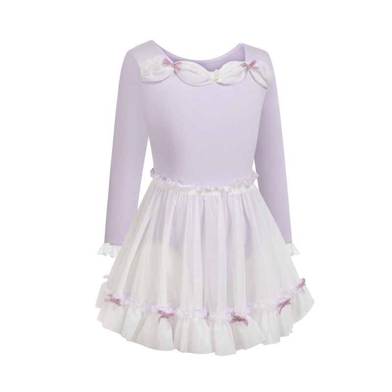 舞蹈服儿童女长袖练功服秋季新款芭蕾体服可爱公主少儿体操服跳舞