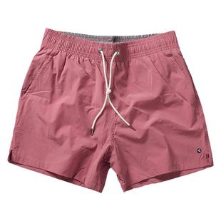 沙滩裤男速干可下水夏季海边游泳温泉裤宽松纯色运动透气三分短裤