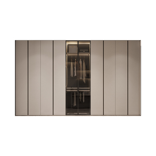 拉迷全屋定制整体衣柜现代简约家用卧室衣柜衣帽间柜子定制全屋