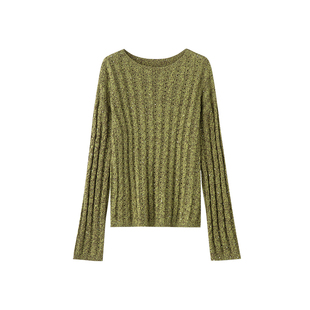 VEE【雾漫青山】百搭羊毛针织衫冬季穿搭上衣女内搭打底长袖毛衣