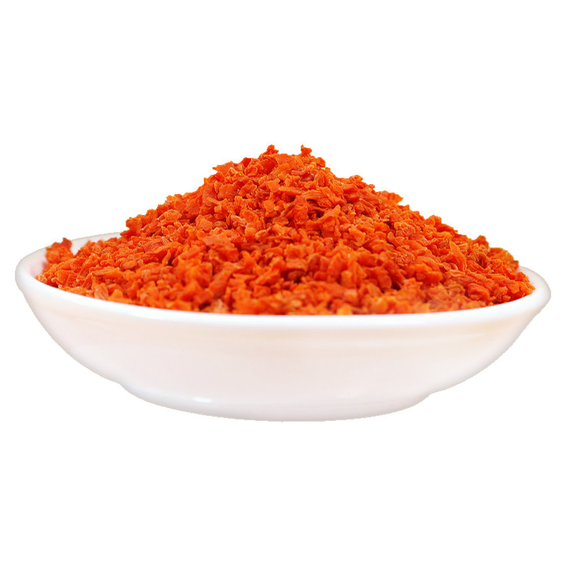 脱水胡萝卜丁粒碎红萝卜丁脆冻干胡萝卜干烘干蔬菜干泡面烘焙商用