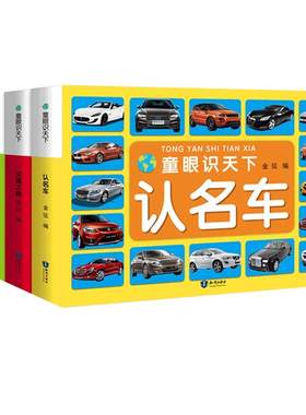 童眼识天下全套4册 认标志+交通工具+汽车车标大全+世界国旗大全书 童眼看世界注音版儿0-3-6岁婴幼儿看图识物宝宝早教书启蒙书籍