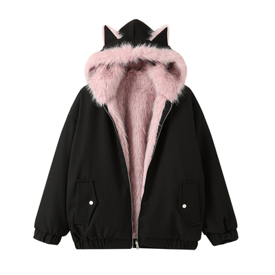 300斤特大码防寒保暖开衫外套女