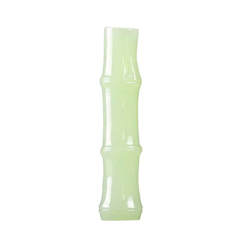 天然玉石竹节节高升手把件随身文玩创意桌面摆件送男友把玩件礼物