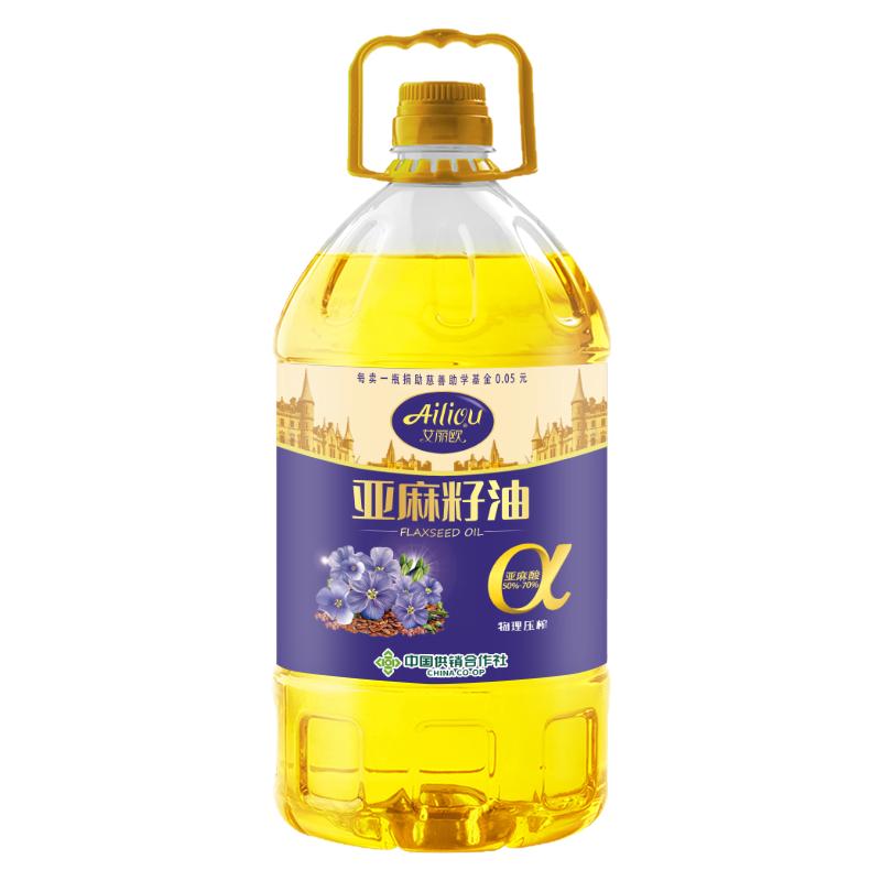 中国供销社一级亚麻籽油5L