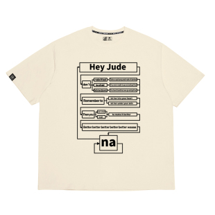 hey jude t恤男女甲壳虫乐队The Beatles歌词短袖衣服披头士周边