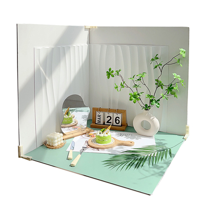 3D立体拍摄背景板双面纯色板摆拍