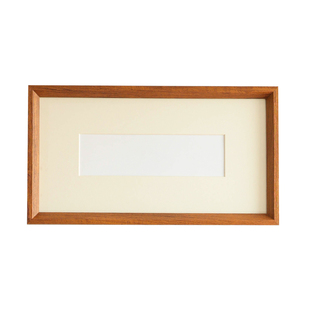 中式实木国画框装裱书法文字装裱复古长条摆台字画木质相框长方形