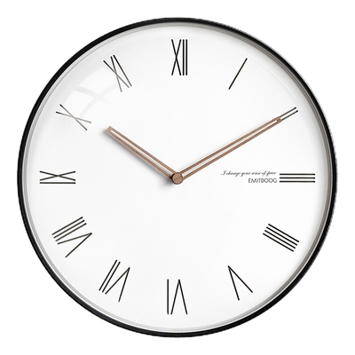 卧室客厅挂钟石英超静音现代