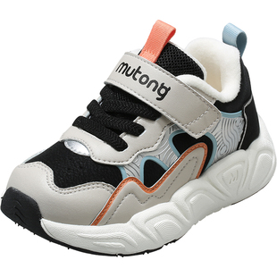 【断码清仓】牧童宝宝学步鞋秋冬保暖男童洋气幼儿园运动鞋子女孩