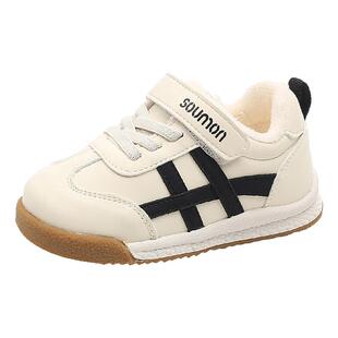 2026新款女童板鞋春秋加绒儿童二棉鞋男宝宝运动小白鞋小童机能鞋