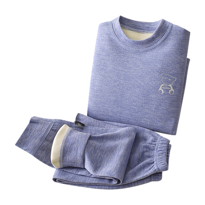 儿童无骨德绒保暖内衣