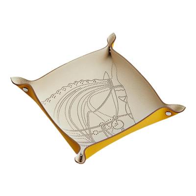 入伙乔迁礼品礼盒真皮手工置物盘