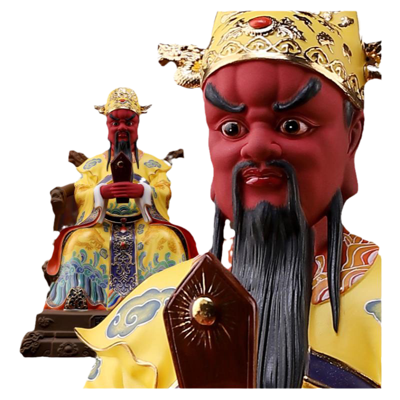 戴玉堂陶瓷摆件《龙五爷精韵彩》广济龙王像财神爷佛像供奉家用