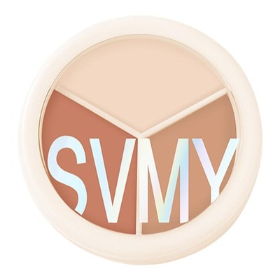 秒三色遮瑕膏脸部修容提亮遮盖斑点痘痘黑眼圈防水防汗学生女