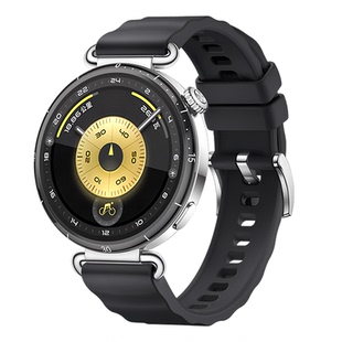 新款魅影黑适用华为gt6表带gt5pro手表原装同款watchgt4女款波浪硅胶watch5运动腕带智能女士41mm透气替换带