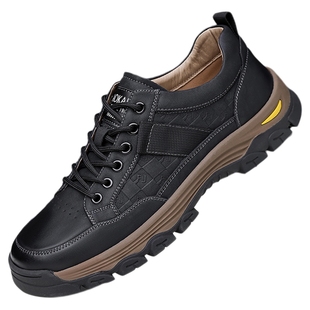 奥康 男鞋秋冬新款登山鞋男真皮户外防滑运动鞋休闲徒步工装鞋子H