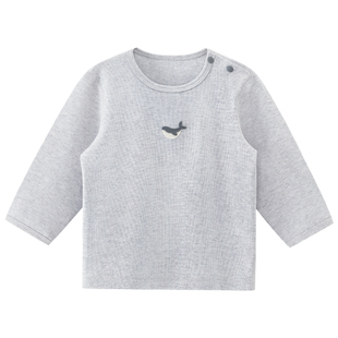 男女宝宝上衣服婴儿童纯棉长袖T恤无骨睡衣春秋季居家内衣打底衫