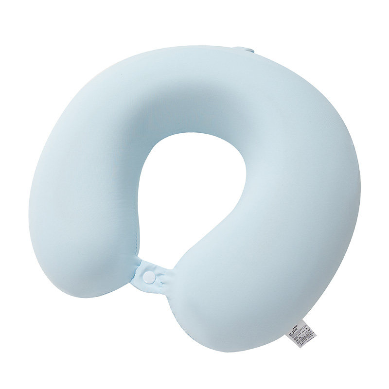 夏凉感冰丝u型枕护颈可拆洗颈椎记忆棉脖枕u形枕头脖子车用睡枕