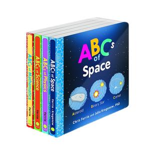 【自营】英文原版 宝宝智学园 幼儿工程院 Baby University ABC's Board Book Set 纸板书 4册 Chris Ferrie STEM主题 低幼图解