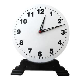 钟表模型教具教师演示用大号数学教学仪器一二年级小学生认识时间学习3针钟面两针2联动12时非联动24时钟表