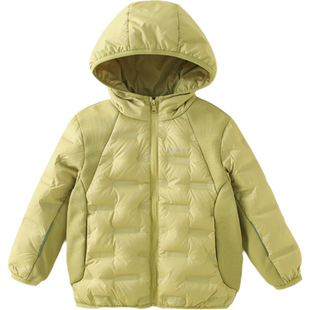 雅鹿儿童轻薄羽绒服短款男童女童中大童宝宝秋冬薄款超轻冬装外套
