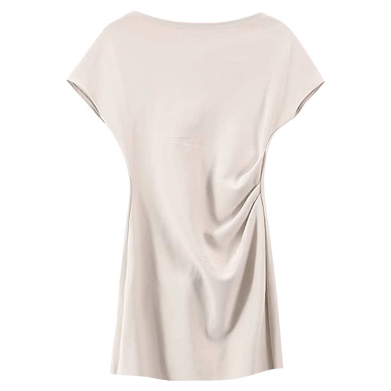 夏季一字肩连衣裙女粉色斜肩修身包臀短裙子初夏独特漂亮性感新款