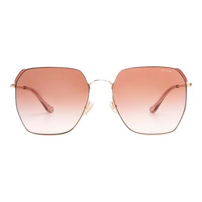 蔻驰时尚多边形户外金属大框墨镜