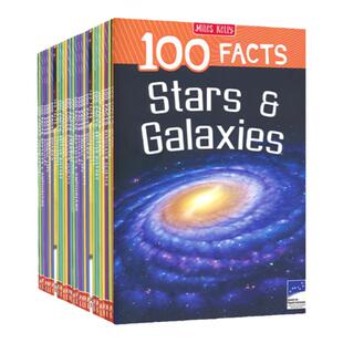 100 Facts Dinosaurs Volcanoes Reptiles Amphibians Pyramids Great Scientists 100个事实系列15个主题百科科普绘本英文版 恐龙