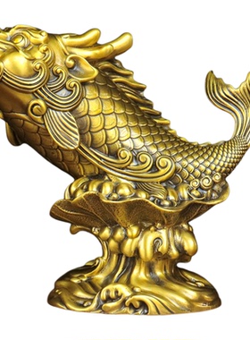 铜鲤鱼跃龙门龙鱼鳌鱼