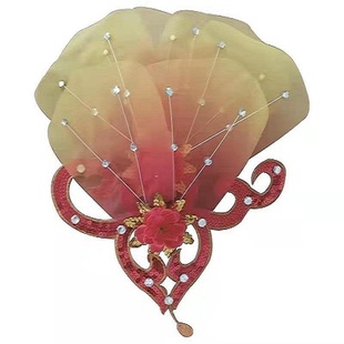 新款开场舞蹈头饰演出头饰舞蹈头饰女显高夸张多色古典舞头花头饰