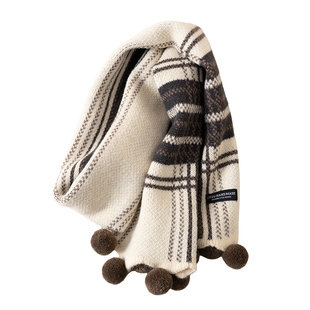 2024新款儿童围巾秋冬季男童女童针织毛线围脖格子保暖护颈小孩