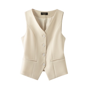 西装女马夹小个子修身外穿2026春秋新款显瘦短款坎肩休闲潮流外套